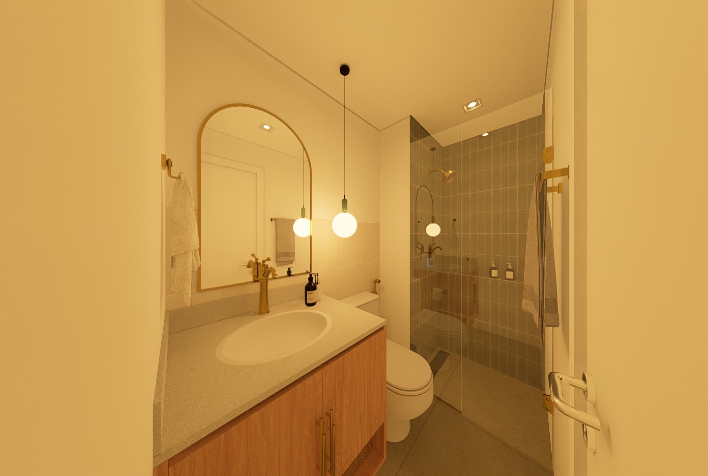 Lavabo — projeto e execução — projeto 3D